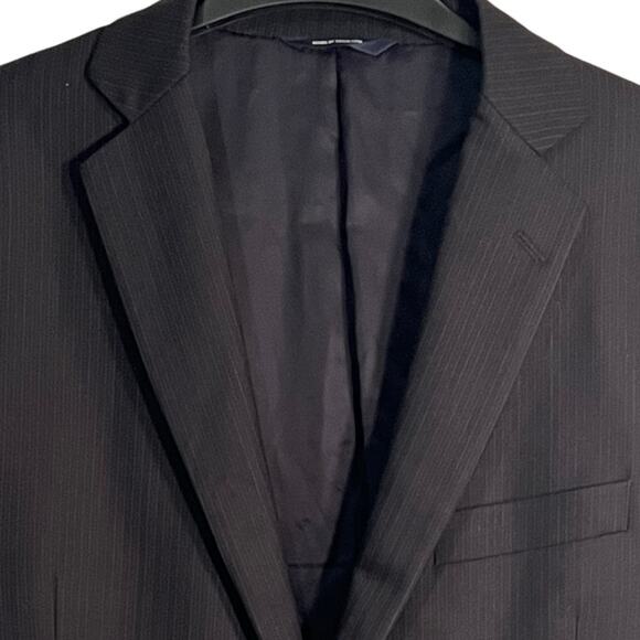 Brooks Brothers Mens Suit Jacket Size 42R Black Wool Vent Single Breasted Preppy - Picture 3 of 11